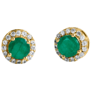 Emerald 18K Gold Plated over Sterling Silver