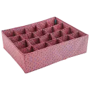 Panty and Sock Organizer: Navy Orange Chain