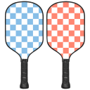Tonal Blues/Checkers & Pink/Orange Checkers