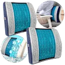 Ergonomic design helps promote a more comfortable seated position.