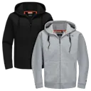 Black & Light Heather Grey