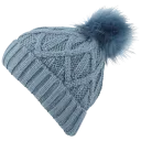 With Poms in Pale Blue