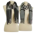 Black/Light Grey Plaid or Grey/Black Plaid