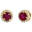 Ruby 18K Gold Plated over Sterling Silver