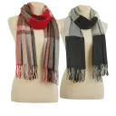 Red/Pink/Grey Plaid or Black/Grey/Ivory