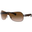 Men's Pilot/Wrap Hybrid in Gunmetal/Brown