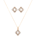 Saffron Clover Shape CZ Set