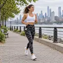 Stretchy polyester and spandex blend allows freedom of movement