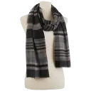 Cashmink Scarf Light/Dark Grey Plaid