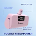 LCD display keeps battery level easy to check