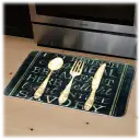 Silverware Chalk Art