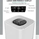 Touch-control display for fan speed, timer, sleep mode, and UV