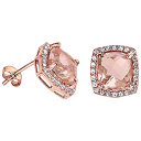 Halo Square Shaped Earrings