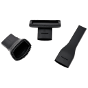 Attachments include Scrubbing Brush, Upholstery Tool, and Crevice Tool