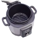 Includes a rack for things like steaming veggies and an extra silicon ring for the sealing gasket, so your pressure cooker will last for many years to come