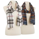 Ivory Plaid or Orange/Blue Checkered