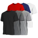 Black, Red, White, Charcoal, Navy, Heather Grey