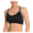 Striped Racerback Bralette - Black