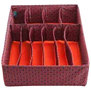 Belt, Scarves, and Legging Organizer: Navy Orange Chain