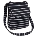 Black with White Stripe