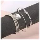 Set: Beaded Loveknot