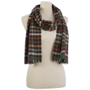 Cashmink Scarf Orange/Green Checkered