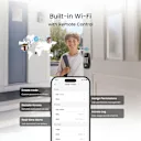 Built-In Wi-Fi for Remote Control, No Hub Needed