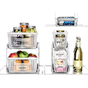 Creates a cleaner, more organized fridge setup