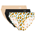 Apricot/Black/Nude