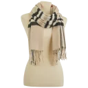 Rectangular Blanket Wrap Scarf Beige