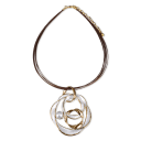 White Pearl with 18K Yellow Gold Setting