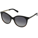 Dark Gray Gradient Lenses, Dark Brown Havana Frames