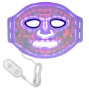Purple light therapy helps improve skin clarity and boost glow.