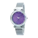Silver with Purple Face