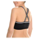 Striped Racerback Bralette - Black