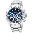 Silver Case with Blue Dial