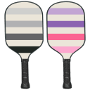 Pink/Purple Multi Stripe & Black/White Multi Stripe