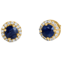Sapphire 18K Gold Plated over Sterling Silver