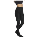 Diamond Cable Textured Black Tights