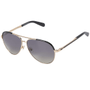 Gray Gradient Lenses | Gold & Black Frames