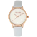 Rose Gold/White with Leather Band