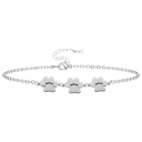 18k White Gold Plated