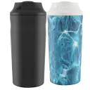 Charcoal & Aqua Blue