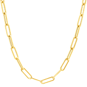 Dloria Ava Paperclip Link Necklace