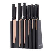 Hampton Forge 13-Piece Knight Copper Cutlery Block Set