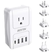 Bestek 3000W International Travel Adapter with PD 3.0