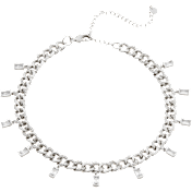 Savvy Cie Curb Chain Fringe Necklace or Bracelet