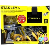 Set de Herramientas Stanley Jr para Niños de 21 Piezas con Taladro Eléctrico