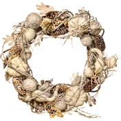 National Tree Company 20" Harvest Wreath with Pumpkin & Ornaments