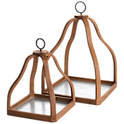 21 in. and 15 in. Ashlyn Nested Cages Décor